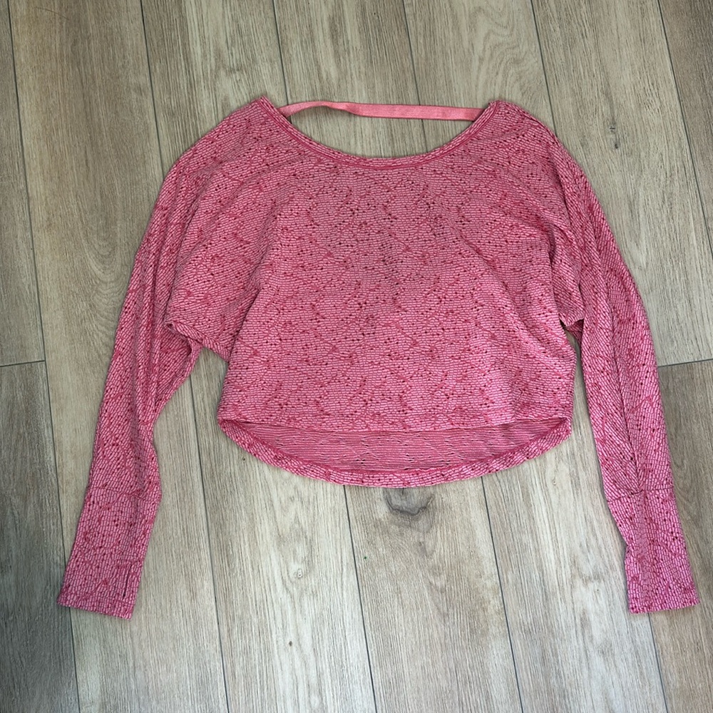 Capezio studio long sleeve r be crop top